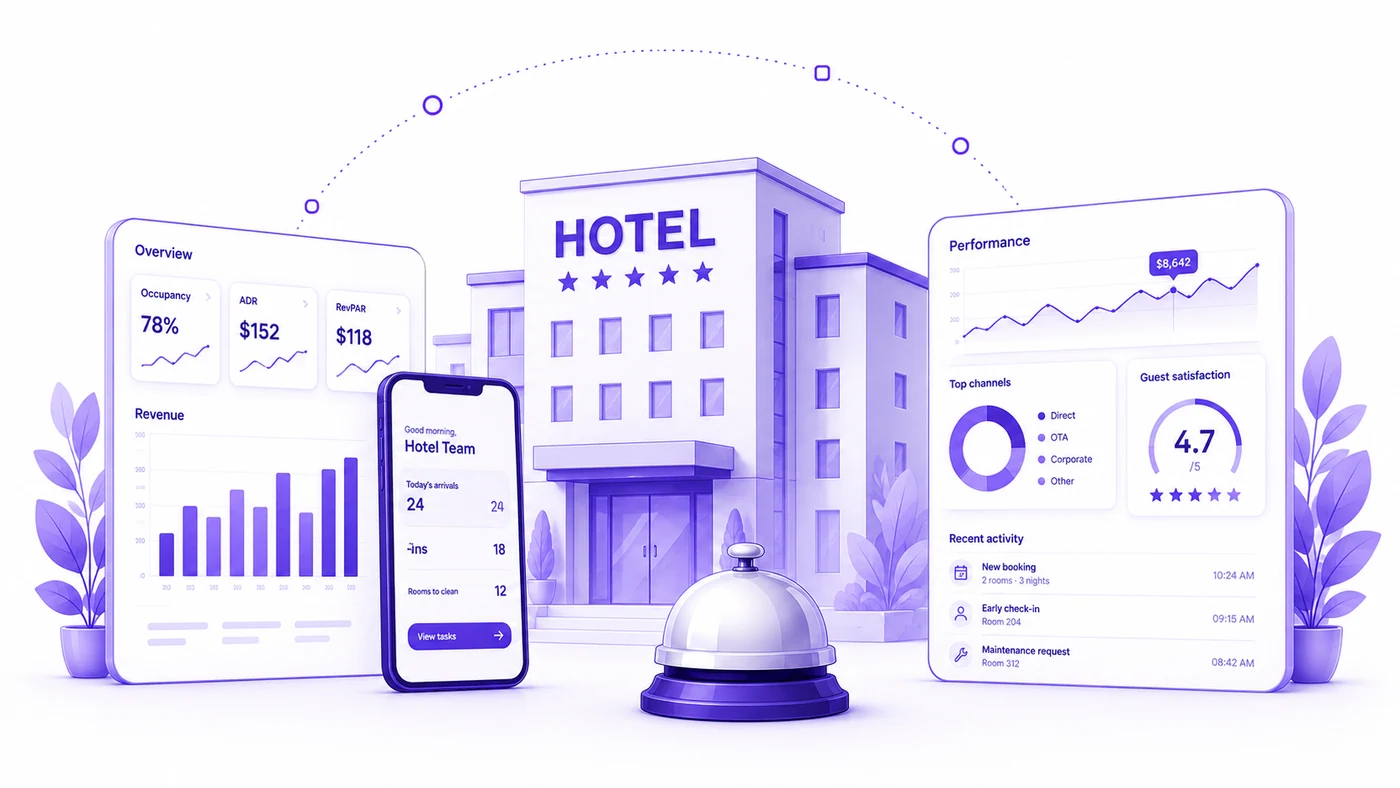 Operationeel dashboard en analytics voor hotelteams