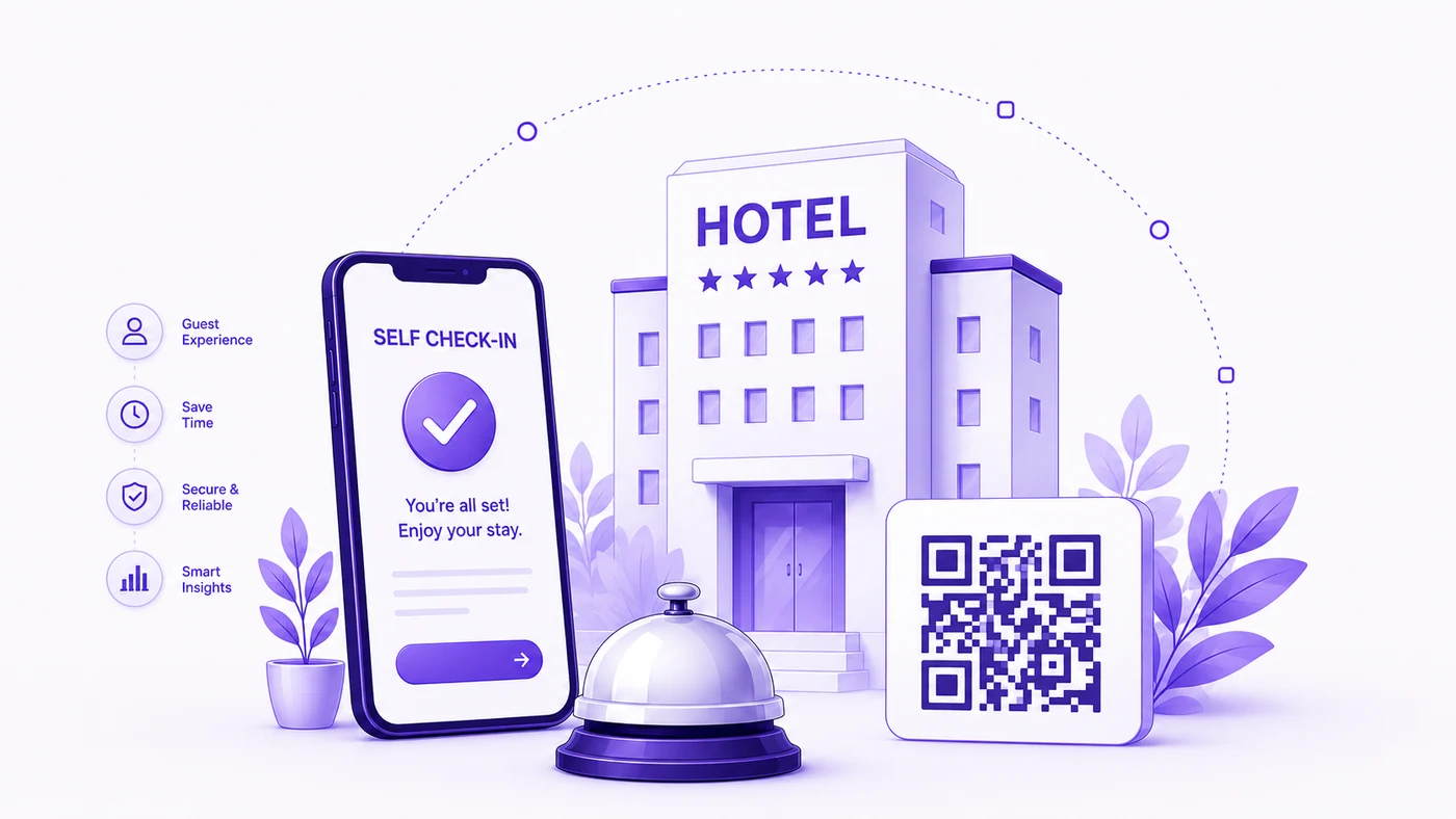 Self-service check-in en QR-toegang voor hotels